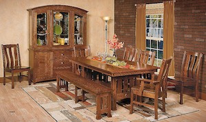Dining and hutch amish set