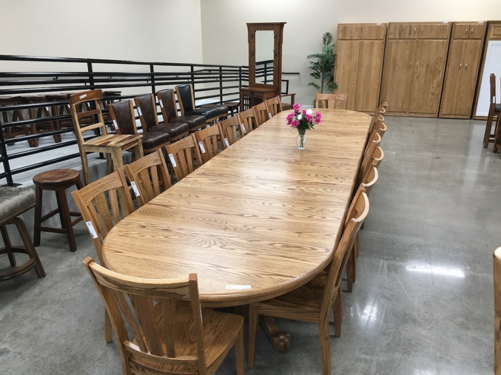 Long Family Tables Dining seats 20