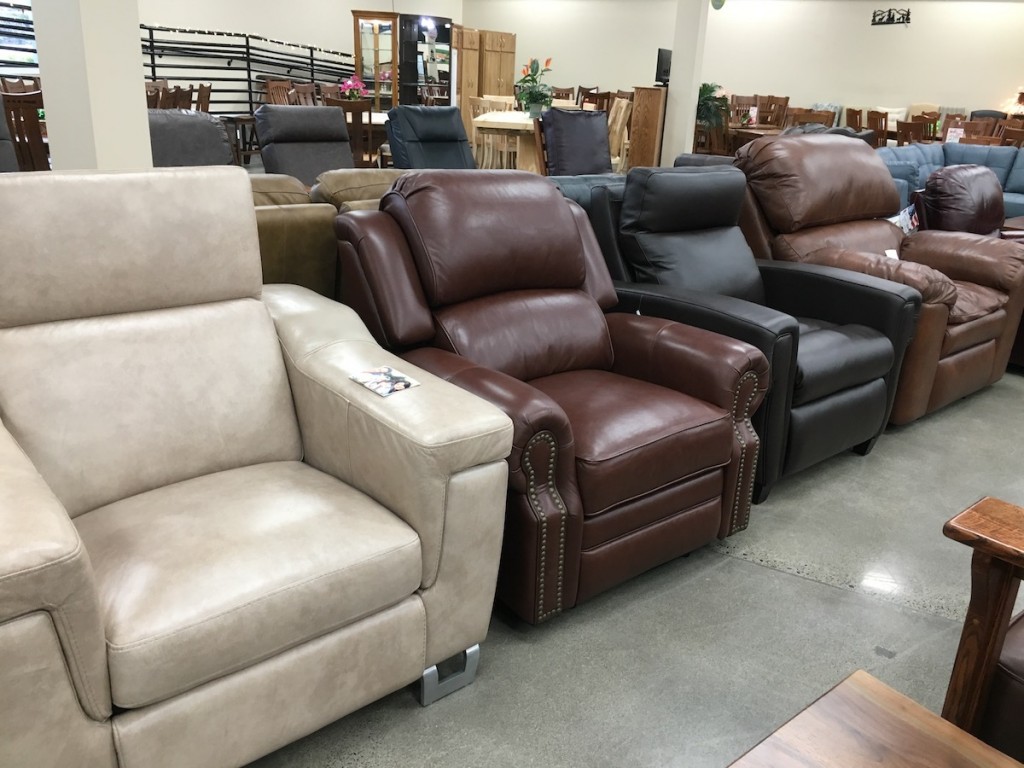 American made Leather recliners large slelction