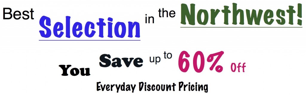 best selection in the north west save 60% off