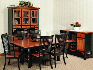 two tone AMISH table set